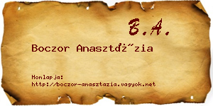 Boczor Anasztázia névjegykártya
